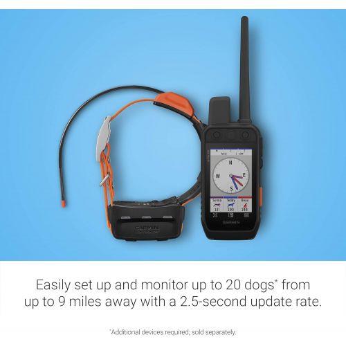 가민 Garmin Alpha 200i/T 5 Dog Tracking Bundle, Handheld and Collar, Utilizes inReach Technology, Sunlight-readable 3.6 Touchscreen (010-02230-20)