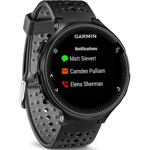 가민 Garmin 010-03717-55 Forerunner 235 with Wrist Based Heart Rate Monitoring, Black/Gray