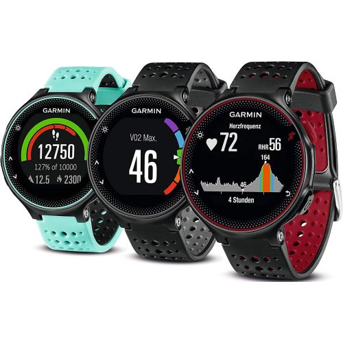 가민 Garmin 010-03717-55 Forerunner 235 with Wrist Based Heart Rate Monitoring, Black/Gray