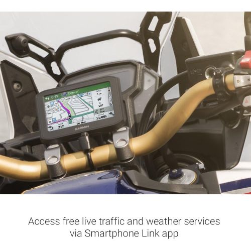 가민 Garmin zumo 396 LMT-S, Motorcycle GPS with 4.3-inch Display, Rugged Design for Harsh Weather, Live Traffic and Weather