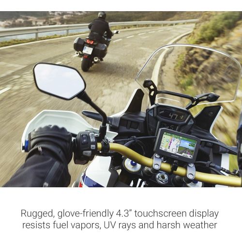 가민 Garmin zumo 396 LMT-S, Motorcycle GPS with 4.3-inch Display, Rugged Design for Harsh Weather, Live Traffic and Weather