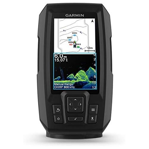 가민 [아마존베스트]Garmin Striker Vivid Fish Finder Display Size 4 Inch Echo Sounder Integrated Chirp and ClearVue Including Geber Yes, GT20-TM