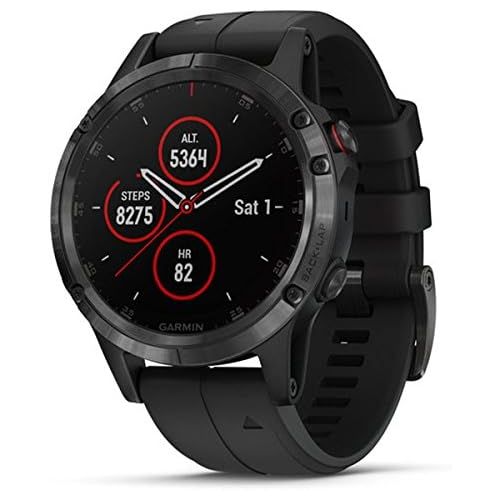 가민 [아마존베스트]Garmin Fenix 5 Plus Sapphire Black with Bl