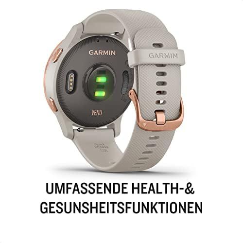 가민 [아마존베스트]Garmin Venu Waterproof GPS Fitness Smart Watch With AMOLED Display, Training Plans And Animated Exercises, German Version 20 sports apps, heart rate monitoring, 5-day battery life,