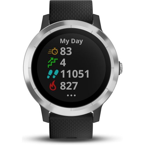 가민 Garmin Smartwatch GARMIN Vivoactive 3 1,2 GPS Waterproof 5 ATM Glonass Black Stainless Steel