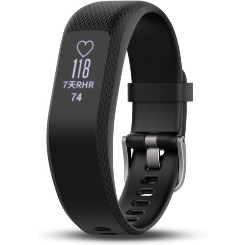 가민 Garmin vivosmart 3, Fitness/Activity Tracker with Smart Notifications and Heart Rate Monitoring, Black ,Small-Medium