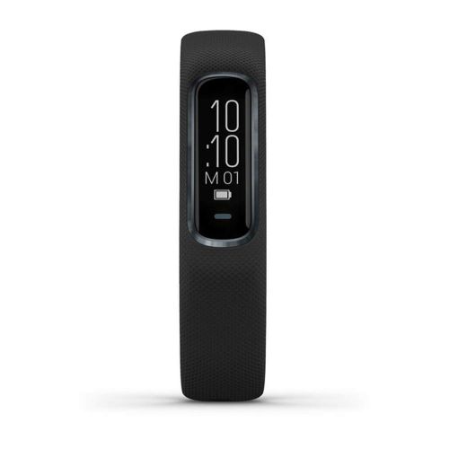 가민 Garmin Vivosmart 4 Activity & Fitness Tracker Black with Midnight Hardware (S/M) (010-01995-10) with Tech Smart USA Fitness & Wellness Suite