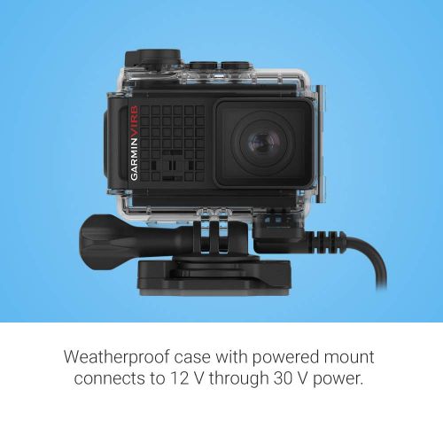 가민 Garmin VIRB Ultra 30 with Powered Mount, 4K Action Camera with Voice Control and Data Overlays, Includes Powered Mount
