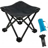 Garne T Mini Portable Folding Stool,Outdoor Folding Chair for Camping,Fishing,Travel,Hiking,Garden,Beach, Quickly-Fold Chair Oxford Cloth with Carry Bag