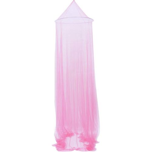  [아마존베스트]Garneck Round Lace Bed Canopy Mosquito Net Curtains Princess Dome Netting Insect Protection Hanging Canopy Girl Play Tent Sleeping Room Decor (Light Pink)