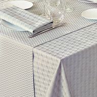 Garnier-Thiebaut Tablecloth Pied de Poule Gris Brise Square 69 x 69