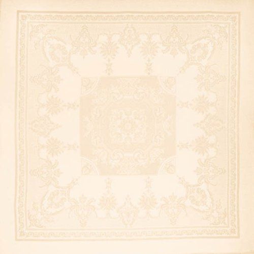  Garnier-Thiebaut Garnier-thiebaut Beauregard Ivoire (Ivory) Tablecloth, 75 Inch X 98 Inch