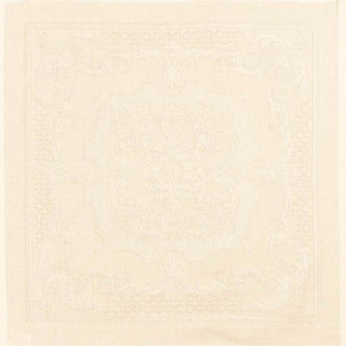  Garnier-Thiebaut Garnier-thiebaut Beauregard Ivoire (Ivory) Tablecloth, 75 Inch X 98 Inch