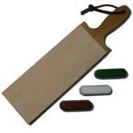Na Leather Paddle Strop Double Sided 3 Inch Wide and 3 Compounds