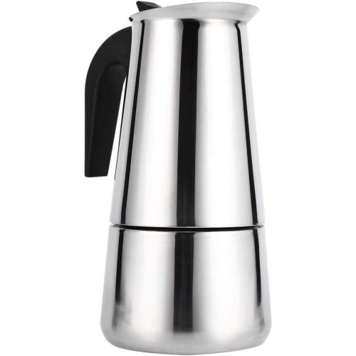  Garsent Edelstahl Kaffeekocher Espressokocher Gas-und Elektro Herd Kaffeekanne fuer Haus und Buero(450ml)