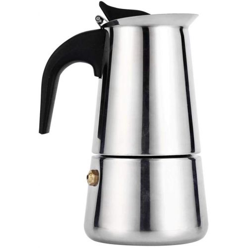  Garsent Edelstahl Kaffeekocher Espressokocher Gas-und Elektro Herd Kaffeekanne fuer Haus und Buero(450ml)