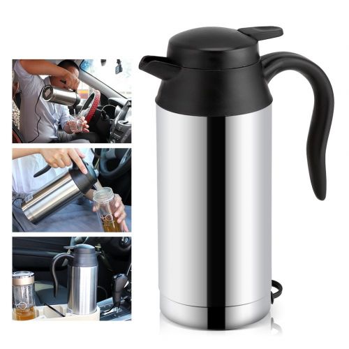  Garsent Auto Wasserkocher Edelstahl 12V Zigarettenanzuender Reisewasserkocher fuer Wasser Kaffee Getranke Heizung