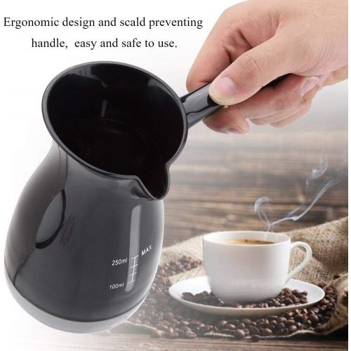  Garsent Tuerkische Kaffeekocher, Elektrische Mokkakanne Espressokocher fuer 1-3 Personen 250ml