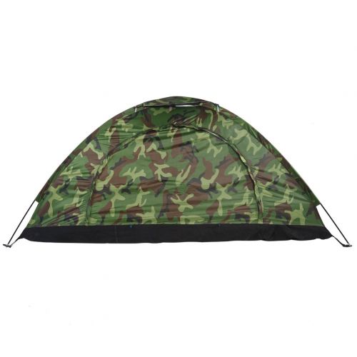  Garsent 1 Personen Outdoor Zelt, dauerhaft Wasserdicht UV Schutz Camouflage Zelt fuer Camping Angeln Klettern Wandern