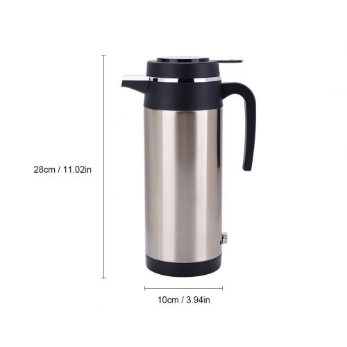  Garsent 1200ml Auto Wasserkocher Edelstahl 24V Zigarettenanzuender Reisewasserkocher fuer Wasser Kaffee Getranke Heizung