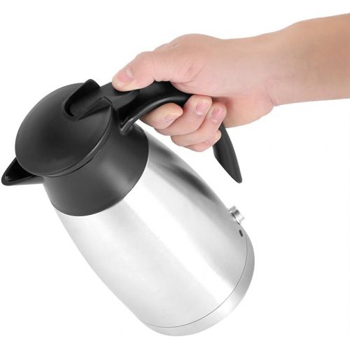 Garsent 12V Electric Kettle Car Stainless Steel Electric Kettle with Cigarette Lighter for Outdoor Travel