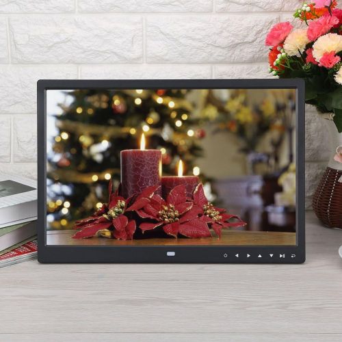  [아마존베스트]Garsent 15 Inch High Resolution Photo Frame with Photo / Music / Video Player Multi Function Ultra Slim Design with Remote Control