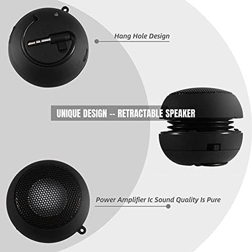  [아마존베스트]Garsent Mini Speaker, Portable Bluetooth Music Speaker with 3.5 mm Audio Jack Built-in 180 mAh Battery for iPod, Mobile Phone, PC, MP3, MP4, MP5