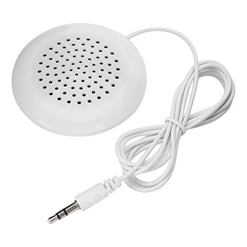  [아마존베스트]Garsent Mini Portable Speaker, 3.5mm HiFi Mini Speaker with Jack Plug Travel Sleep Stereo Sound Speaker for MP3 MP4 CD Player Mobile Phone (White)