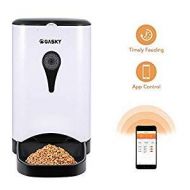 Gasky Automatic Cat Pet Smart Feeder  App Control Dog Food Dispenser with WiFi, 4.5L Large Capacity,Distribution Alarms, Portion Control, Voice Recording,Timer Programmable