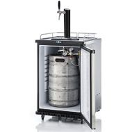 Gastrobedarf Westerbarkey Fassbierkuehlschrank 50l Fasser mit Schwarzer Schanksaule, Keg, Uhr, Schlauche & Co²