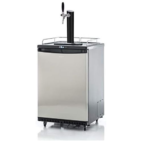  [아마존베스트]Gastrobedarf Westerbarkey Barrel Beer Fridge 50 L Barrels with Black Column, Keg, Clock, Hoses & Co²