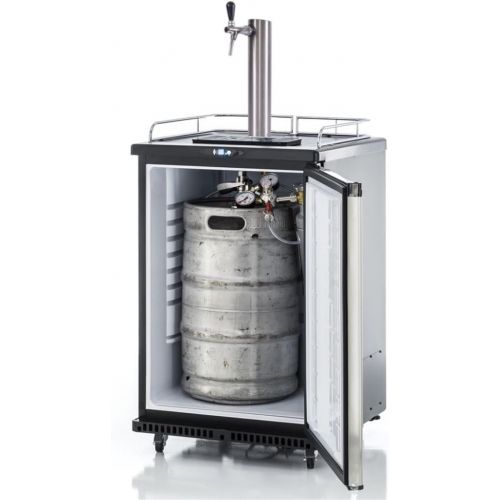  [아마존베스트]Gastrobedarf Westerbarkey Barrel Beer Fridge 50 L Barrels with Pillar, Keg, Clock, Hoses & Co²