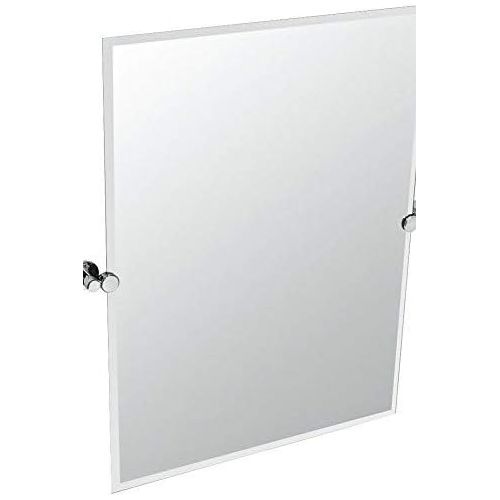  Gatco 4689S Channel Rectangle Mirror Chrome, 31.5 H x 28 W