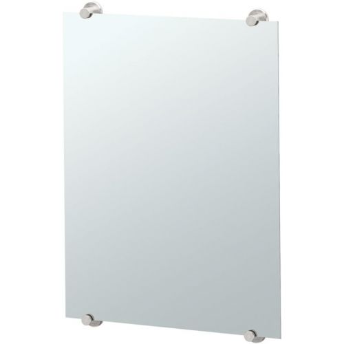  Gatco 1562 Latitude II Fixed Mounted Minimalist Mirror Satin Nickel, 30 H x 22 W