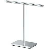 Gatco 1444C Modern Rectangle Base Freestanding Countertop Towel Holder, Chrome