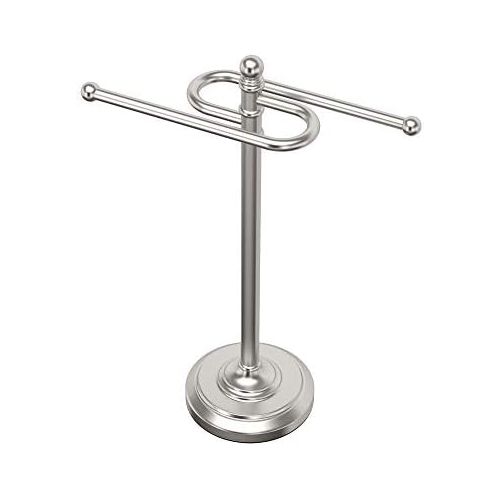  Gatco 1547 Counter Top S Style Towel Holder, Satin Nickel