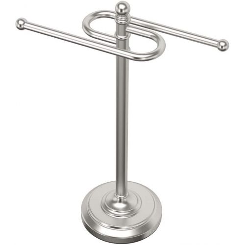  Gatco 1547 Counter Top S Style Towel Holder, Satin Nickel