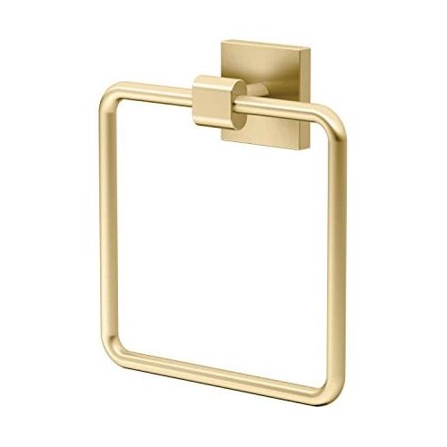  Gatco 4062 Elevate Towel Ring, Brushed Brass