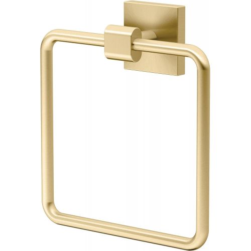  Gatco 4062 Elevate Towel Ring, Brushed Brass