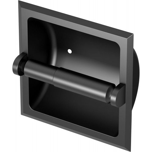  Gatco Recessed Toilet Paper Holder, Matte Black