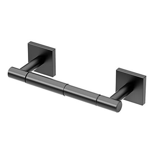  Gatco 4053AMX Elevate Bathroom Standard Toilet Paper Holder, Matte Black