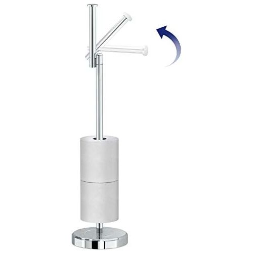  Gatco Latitude II Freestanding Toilet Paper Holder with Storage, Chrome