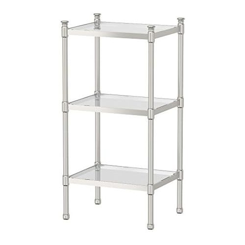  Gatco 1352 3-Tier Rectangle Taboret in Satin Nickel