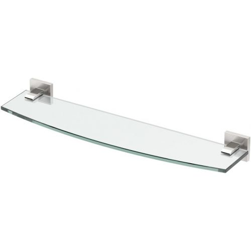  Gatco 4056MX Elevate Bathroom 8mm Tempered Glass Shelf, 20.13, Matte Black