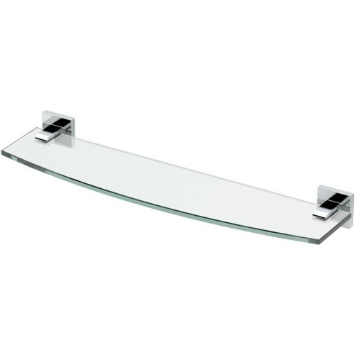  Gatco 4056MX Elevate Bathroom 8mm Tempered Glass Shelf, 20.13, Matte Black