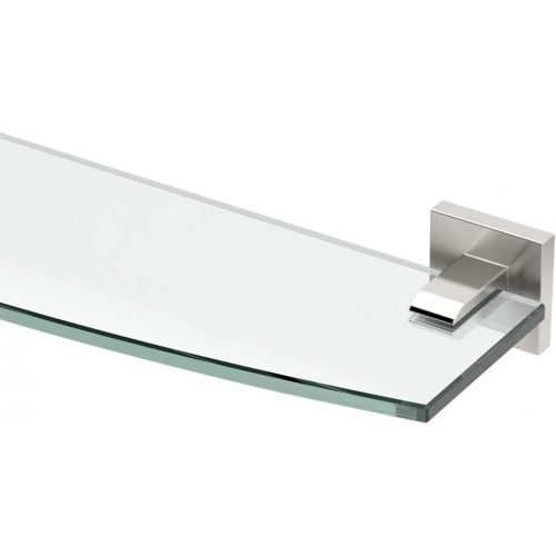  Gatco 4056MX Elevate Bathroom 8mm Tempered Glass Shelf, 20.13, Matte Black