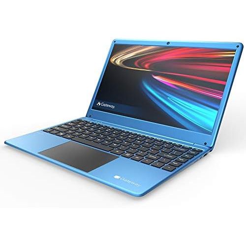  Gateway 14.1 FHD Ultra Slim Laptop Computer_ Intel Celeron N3350 up to 2.4GHz_ 4GB DDR4 RAM_ 64GB eMMC_ Remote Work_ Business or Education_ HDMI_ Webcan_ Windows 10 S_ Blue