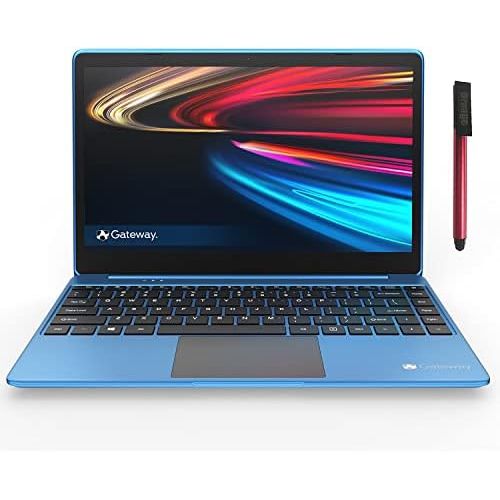  Gateway 14.1 FHD Ultra Slim Laptop Computer_ Intel Celeron N3350 up to 2.4GHz_ 4GB DDR4 RAM_ 64GB eMMC_ Remote Work_ Business or Education_ HDMI_ Webcan_ Windows 10 S_ Blue