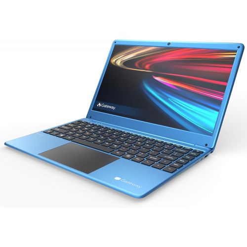  Gateway 14.1 FHD Ultra Slim Laptop Computer_ Intel Celeron N3350 up to 2.4GHz_ 4GB DDR4 RAM_ 64GB eMMC_ Remote Work_ Business or Education_ HDMI_ Webcan_ Windows 10 S_ Blue