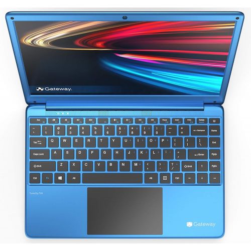  Gateway 14.1 FHD Ultra Slim Laptop Computer_ Intel Celeron N3350 up to 2.4GHz_ 4GB DDR4 RAM_ 64GB eMMC_ Remote Work_ Business or Education_ HDMI_ Webcan_ Windows 10 S_ Blue